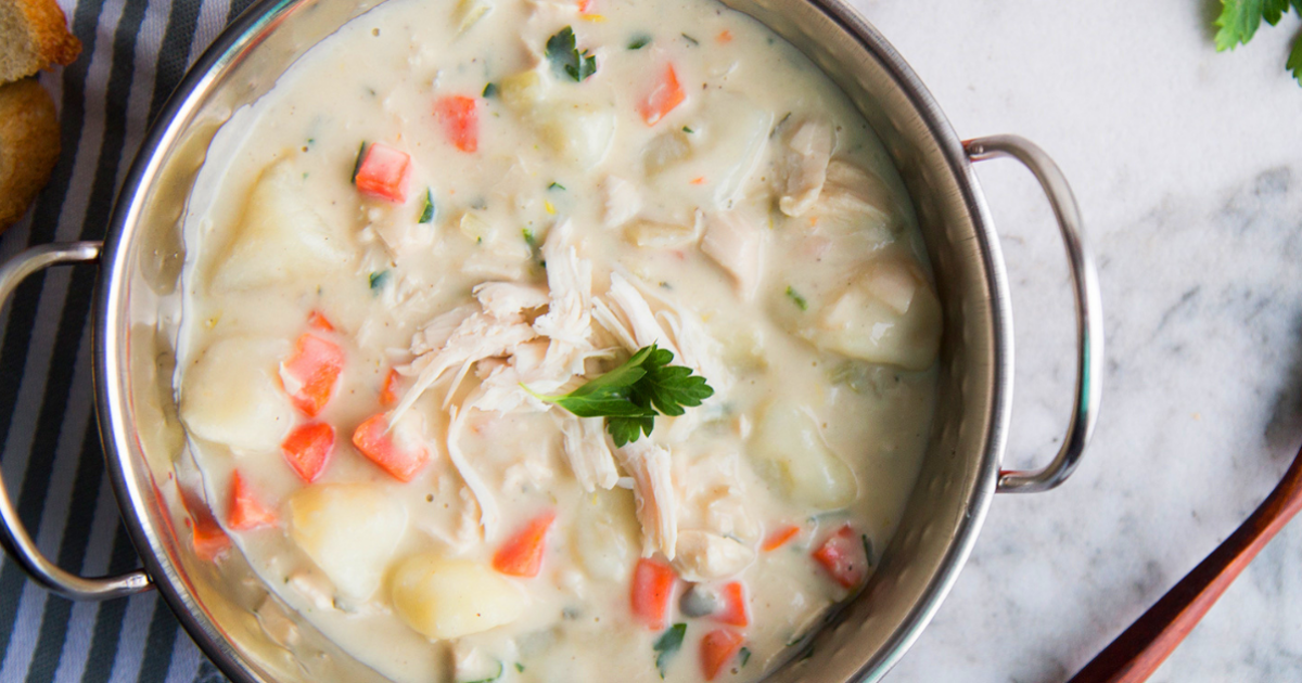 Hearty creamy turkey soup | Exceldor