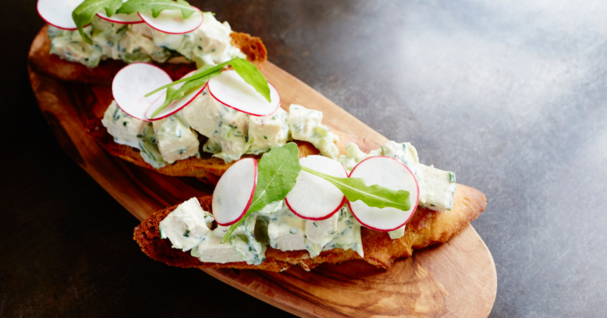 Chicken Salad Open Sandwich | Exceldor