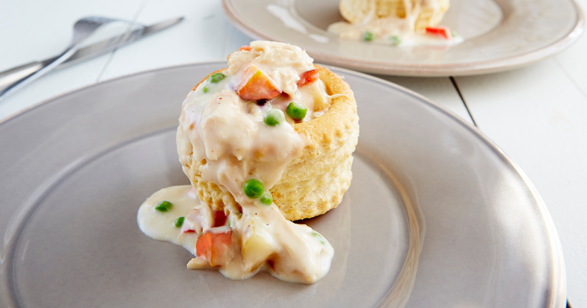 Turkey vol-au-vent with cheddar | Exceldor