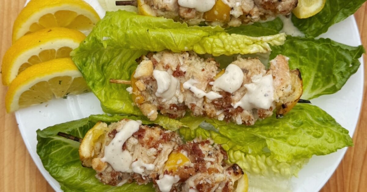 Caesar-Style BBQ Chicken Skewers | Exceldor