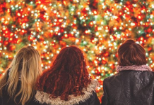 درخت کریسمس ۴ طبقهٔ شینوک سِنتر، هفته آینده چراغانی میشود