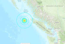 زلزلههای اخیر در سواحل بریتیش کلمبیا، خطر سونامی نداشتند