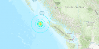 زلزلههای اخیر در سواحل بریتیش کلمبیا، خطر سونامی نداشتند