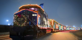 درآمد خیریهٔ CP Holiday Train امسال به ۱.۵ میلیون دلار رسید