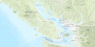 زمینلرزهای به بزرگی ۴.۸ ریشتر در سواحل جزیره ونکوور