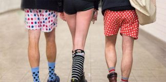 ۱۲ ژانویه، روز سواری C-Train بدون شلوار