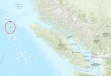 وقوع زمین لرزه 4.2 ریشتری در ساحل جزیره ونکوور