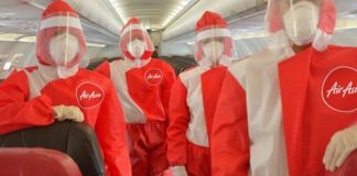 AirAsia از لباسهای محافظ برای خدمه پروازهایش رونمایی کرد