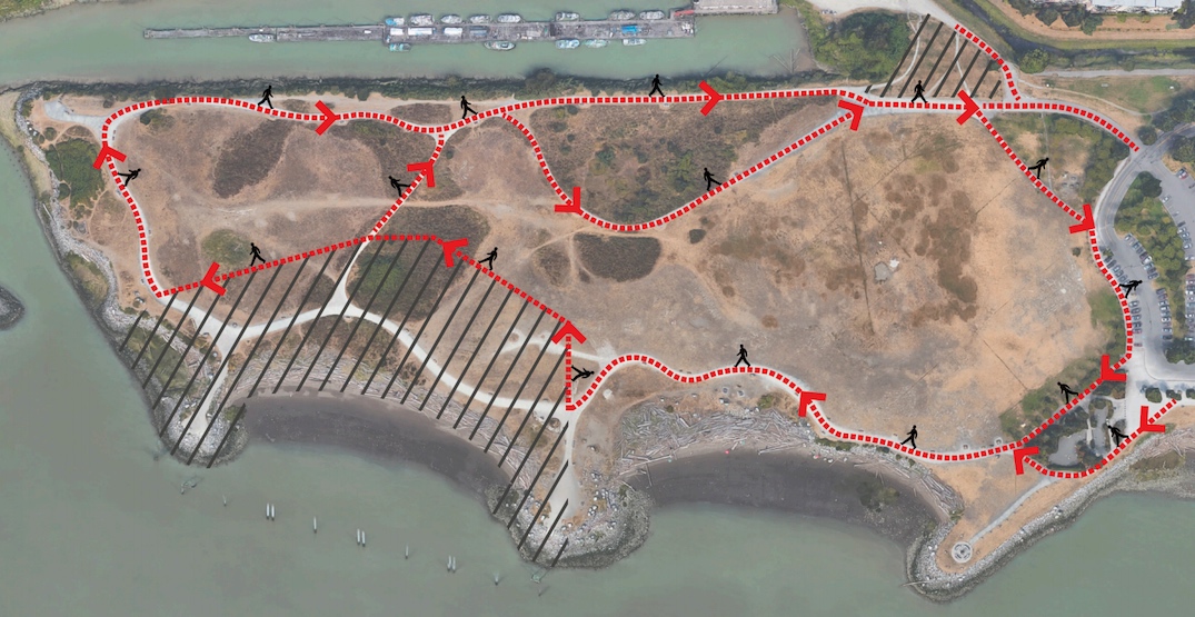 برای حفظ فاصله اجتماعی، مسیر پیاده روی یک طرفه در پارکهای محبوب ریچموند