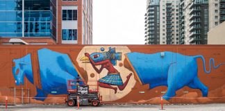 نقاشیهای دیواری جدید تابستان در مرکز شهر کلگری