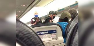 بعد از امتناع یک خانواده برای استفاده از ماسک برای فرزند 19ماهه، WestJet پرواز را کنسل کرد westjet-flight-kids-mask