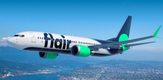 هواپیمایی Flair Airlines اولین پرواز با اولین بویینگ ۸-۷۳۷ جدید