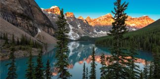 بسته شدن جاده دسترسی به Moraine Lake بخاطر خطر بهمن