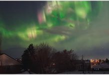 تصاویر شگفتانگیز از شفق قطبی در کلگری