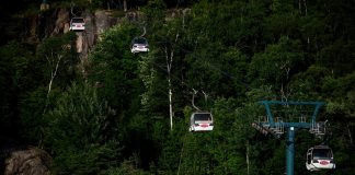 برخورد کابین گوندولا در پیست اسکی حادثه آفرید