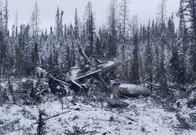 بررسی حادثه سقوط هواپیما در نزدیکی مرز آلبرتا