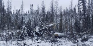 بررسی حادثه سقوط هواپیما در نزدیکی مرز آلبرتا
