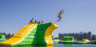 بازگشایی پارک آبی شناور دریاچه سیلوان