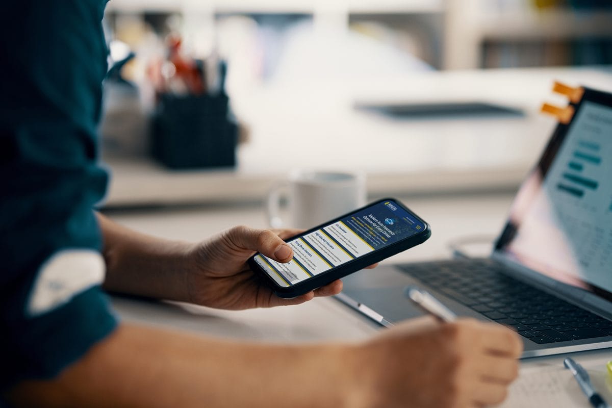 Accessing insurance information on a phone app