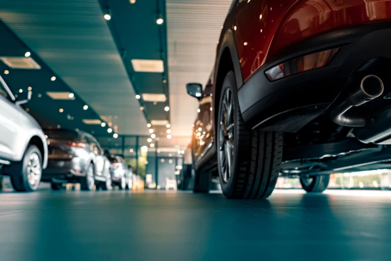 cars selling dealership floor