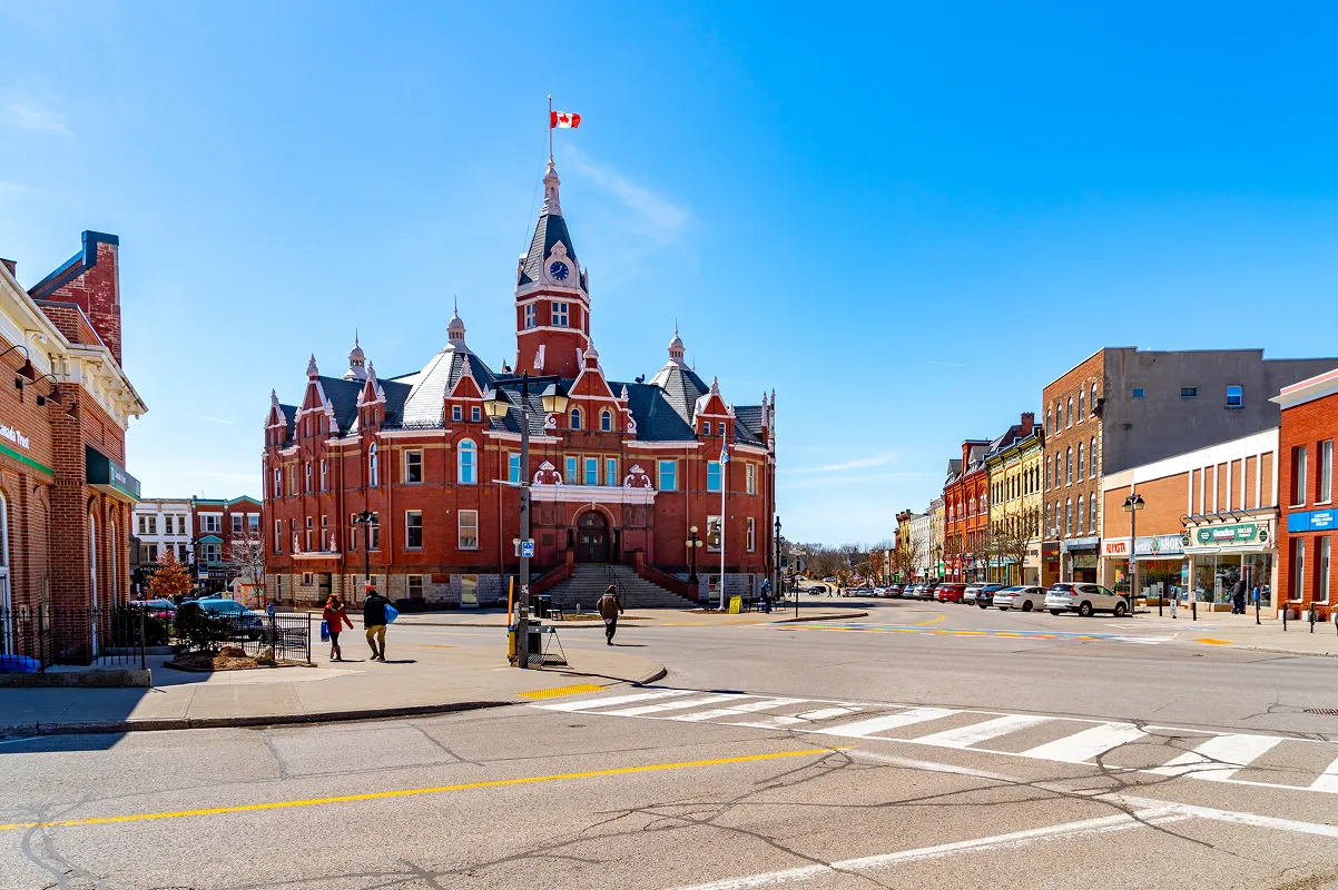 An intersection in Stratford Ontario