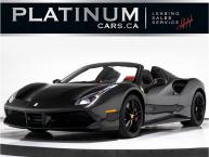 2018 Ferrari 488 SPIDER, CARBON FIBER, TWO TONE INTERIOR, CAMERA