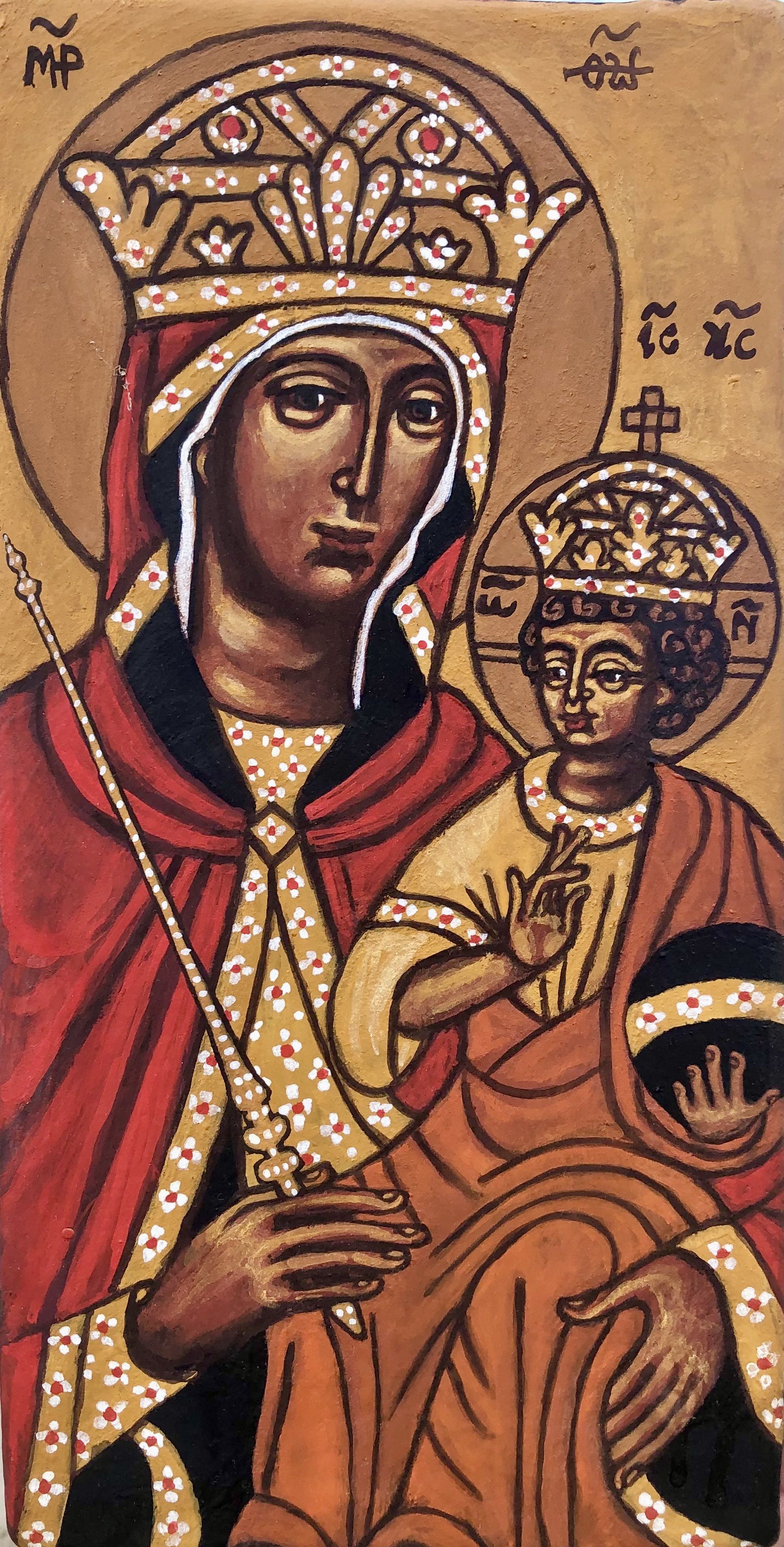 Camelia de Montety - Virgin and Child, XIIIth century byzantine archetype (2025)