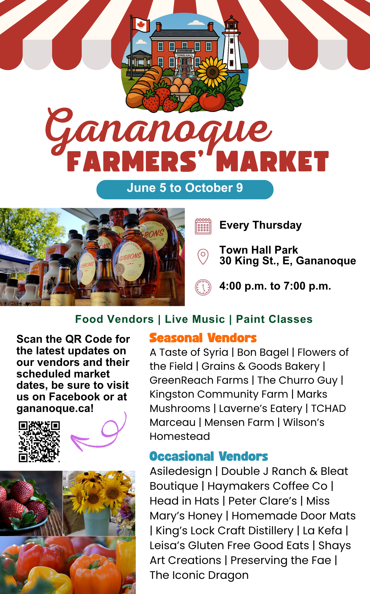 Gananoque Farmers' Market Poster