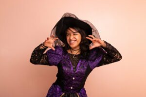Witch Halloween costume from Goodwill thrift store in Edmonton