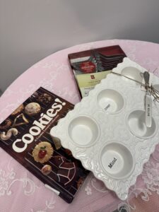 DIY gift basket with baking items from Goodwill SouthPark