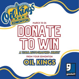 Donate to win Edmonton Oil Kings Instagram Post