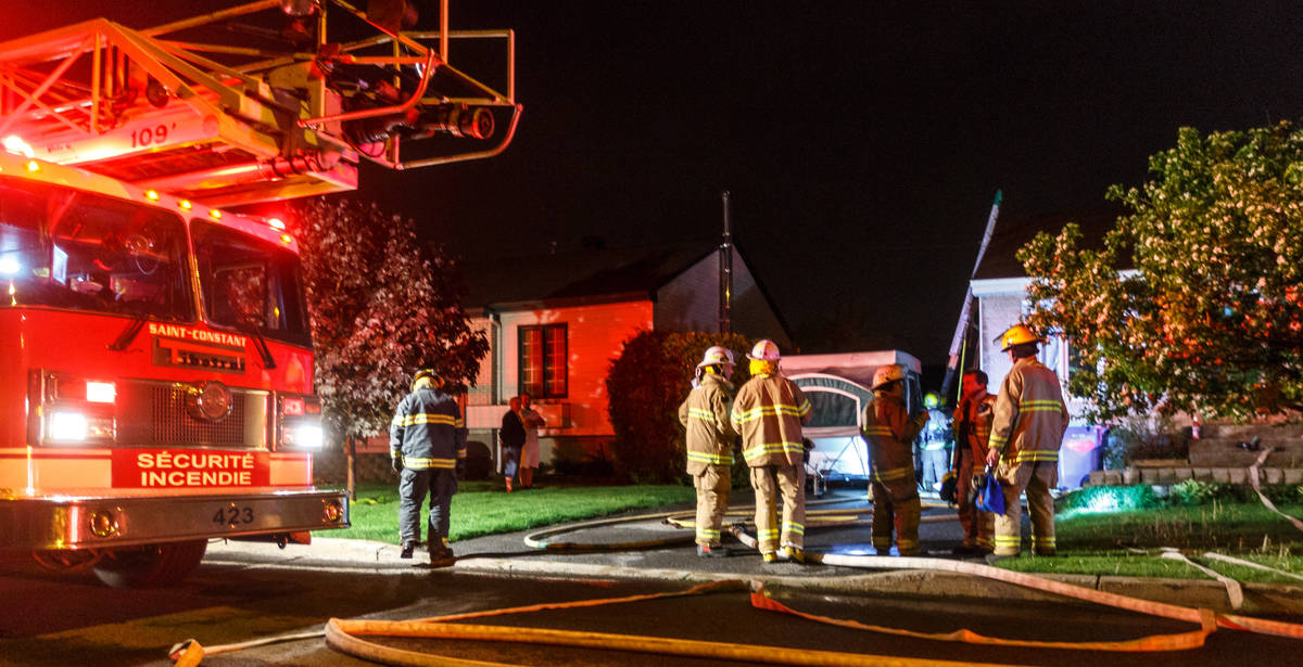 Début d’incendie à Saint-Constant
