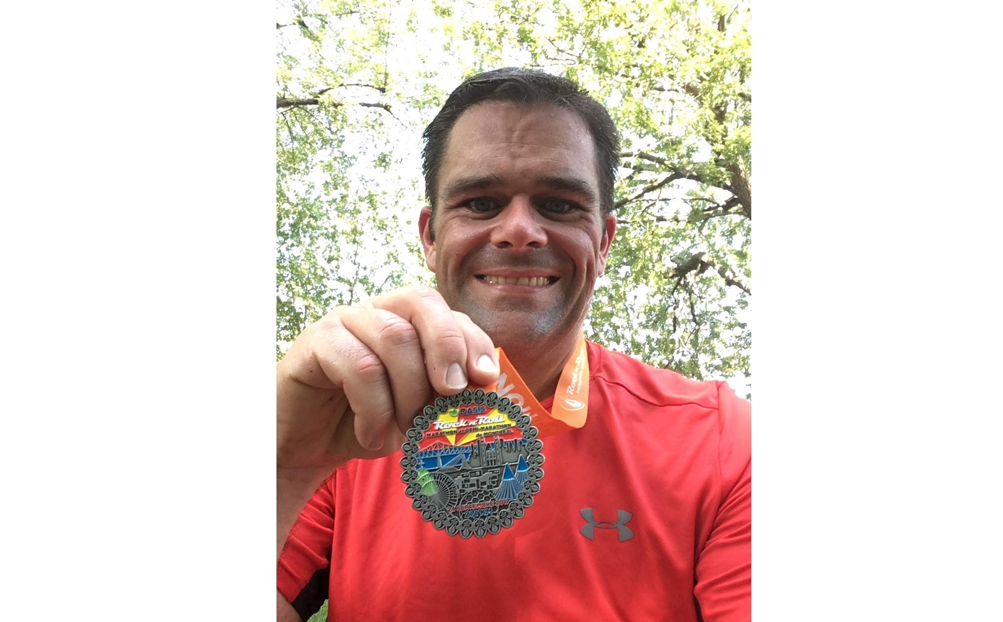 Résident de La Prairie : Olivier Bernard a réussi son premier demi-marathon à Montréal