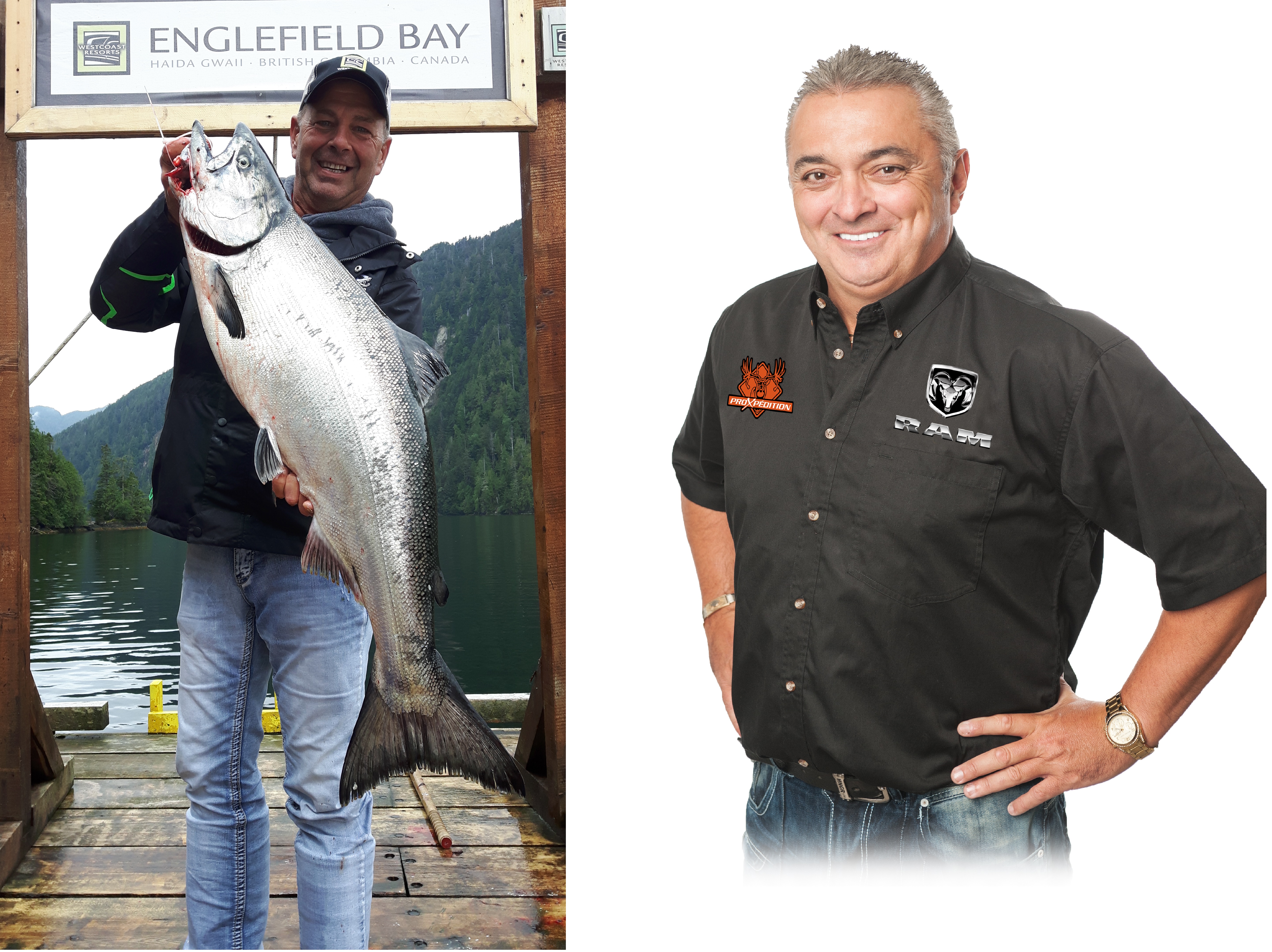La Tournée chasse et pêche avec Norman Byrns et Daniel Gilbert de passage à Sainte-Catherine