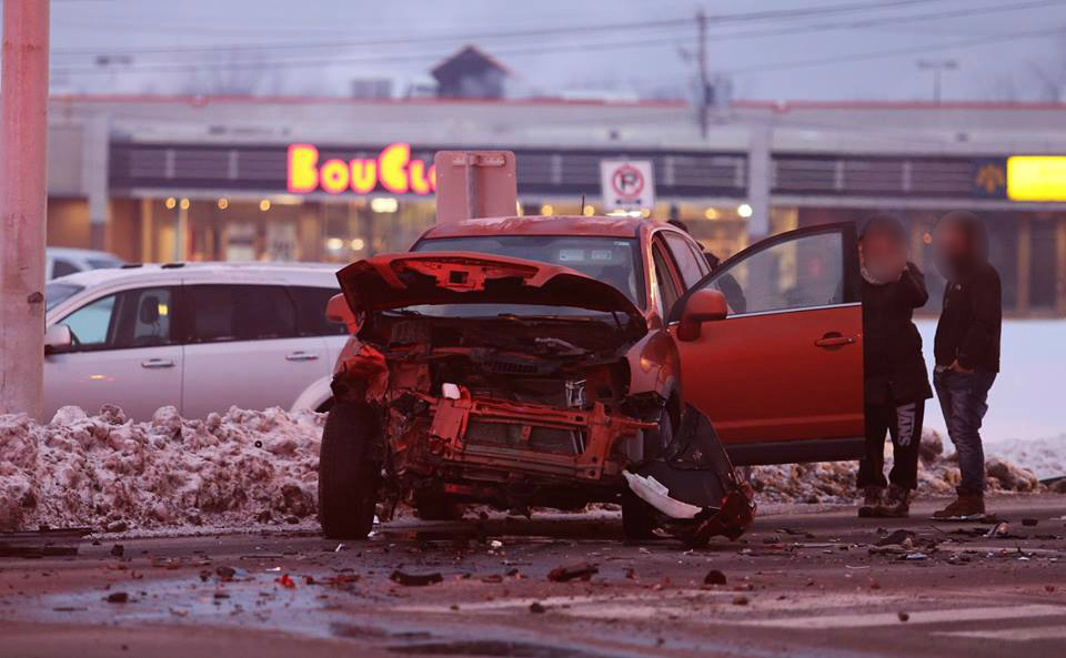 Collision sur la route 132