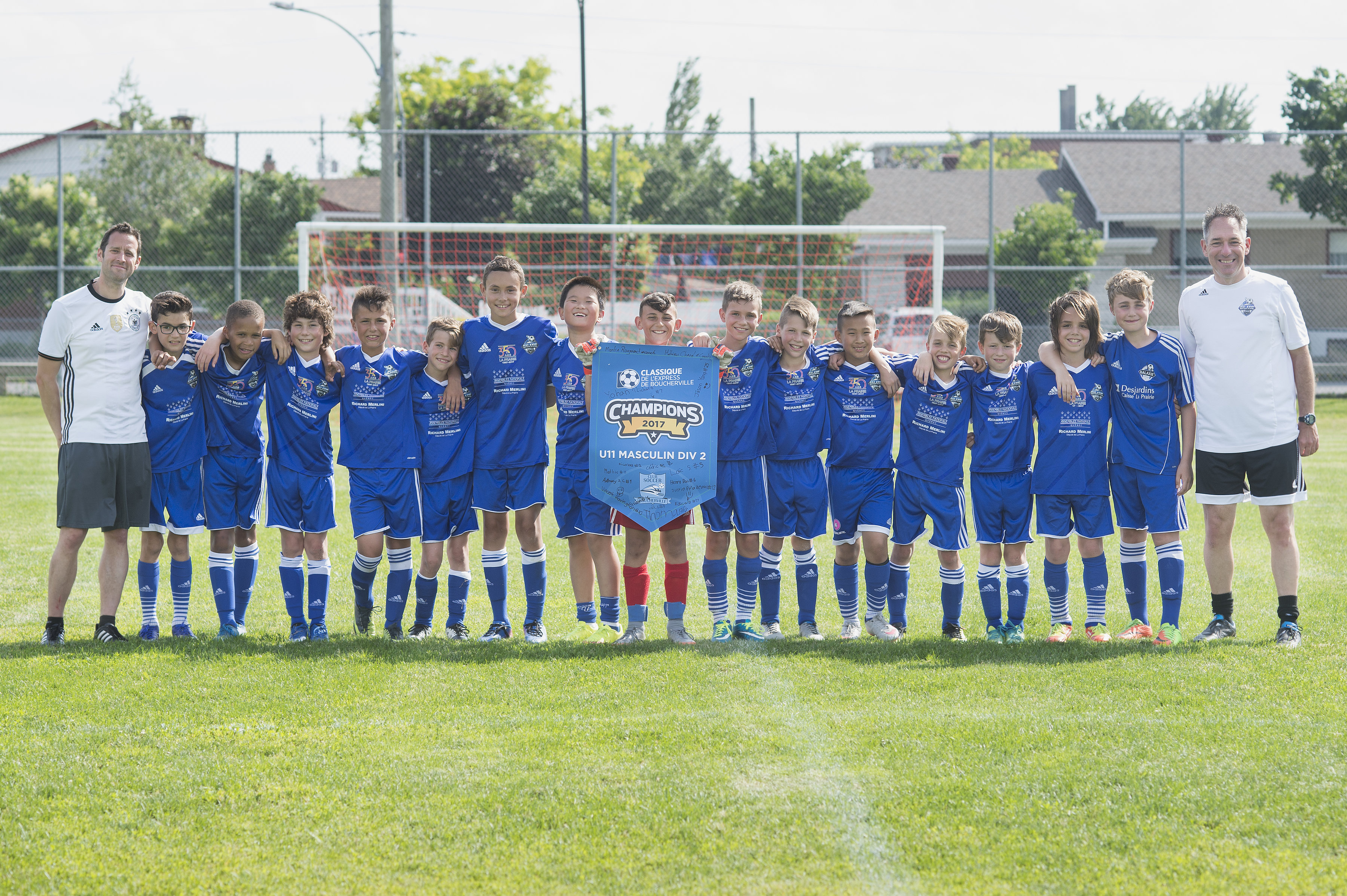 Victoire du Galaxie U11 masculin de La Prairie