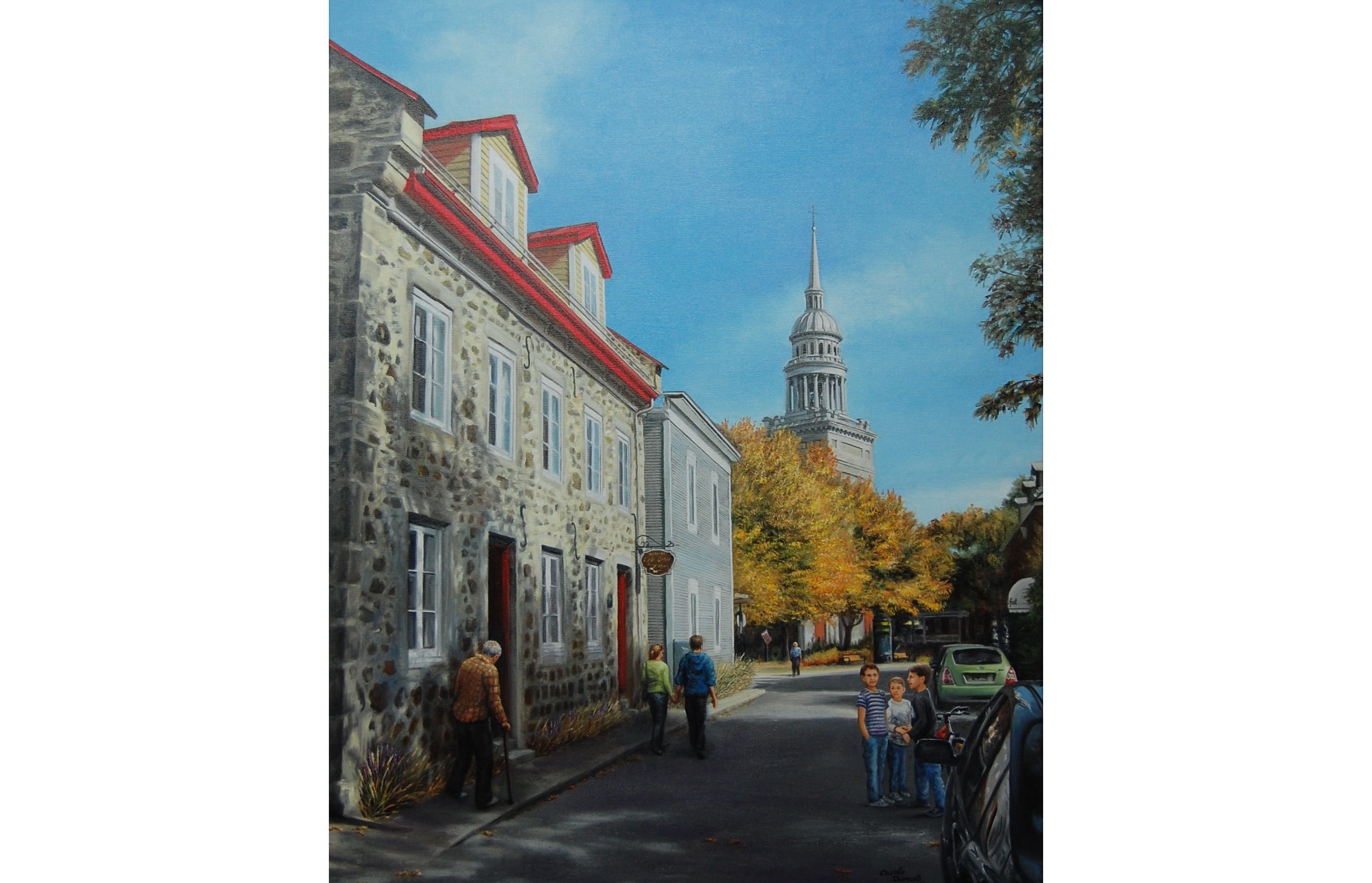 Le patrimoine de La Prairie représenté par des tableaux