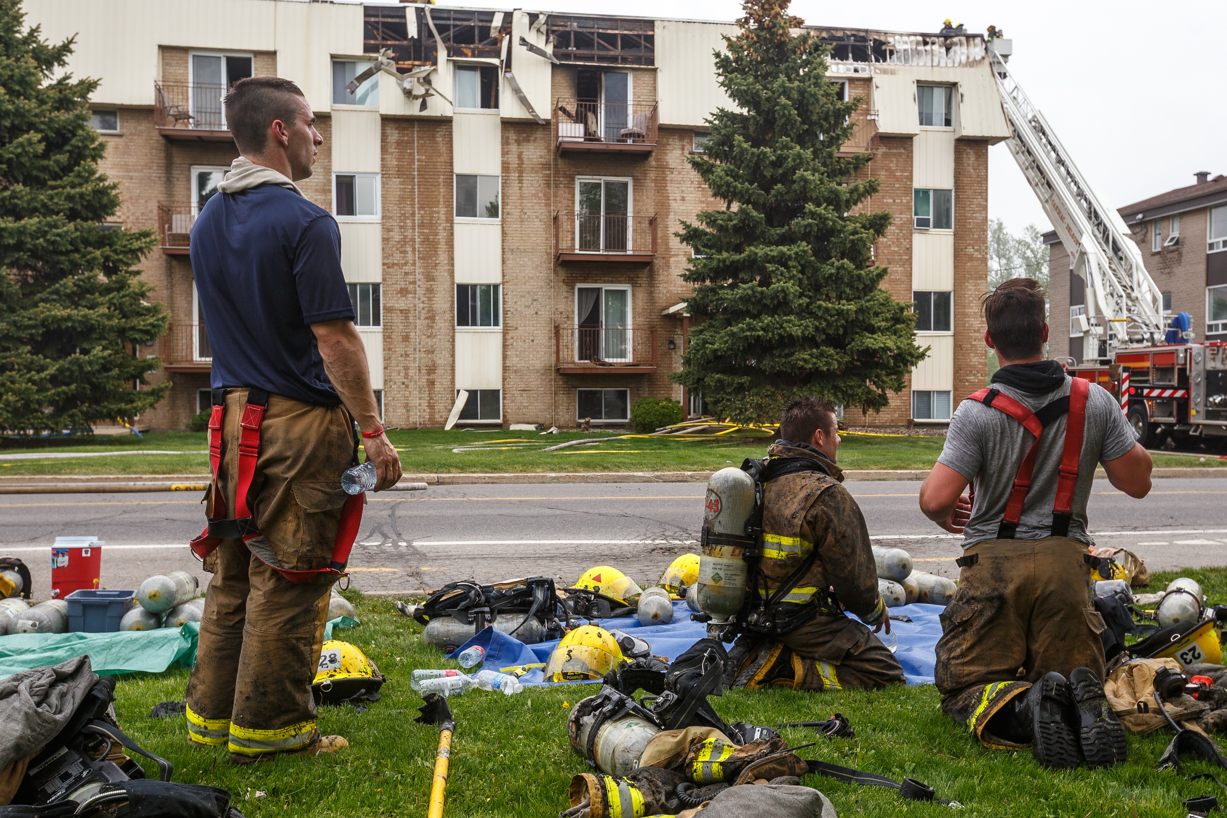 Incendie dans deux unités de logement à Delson