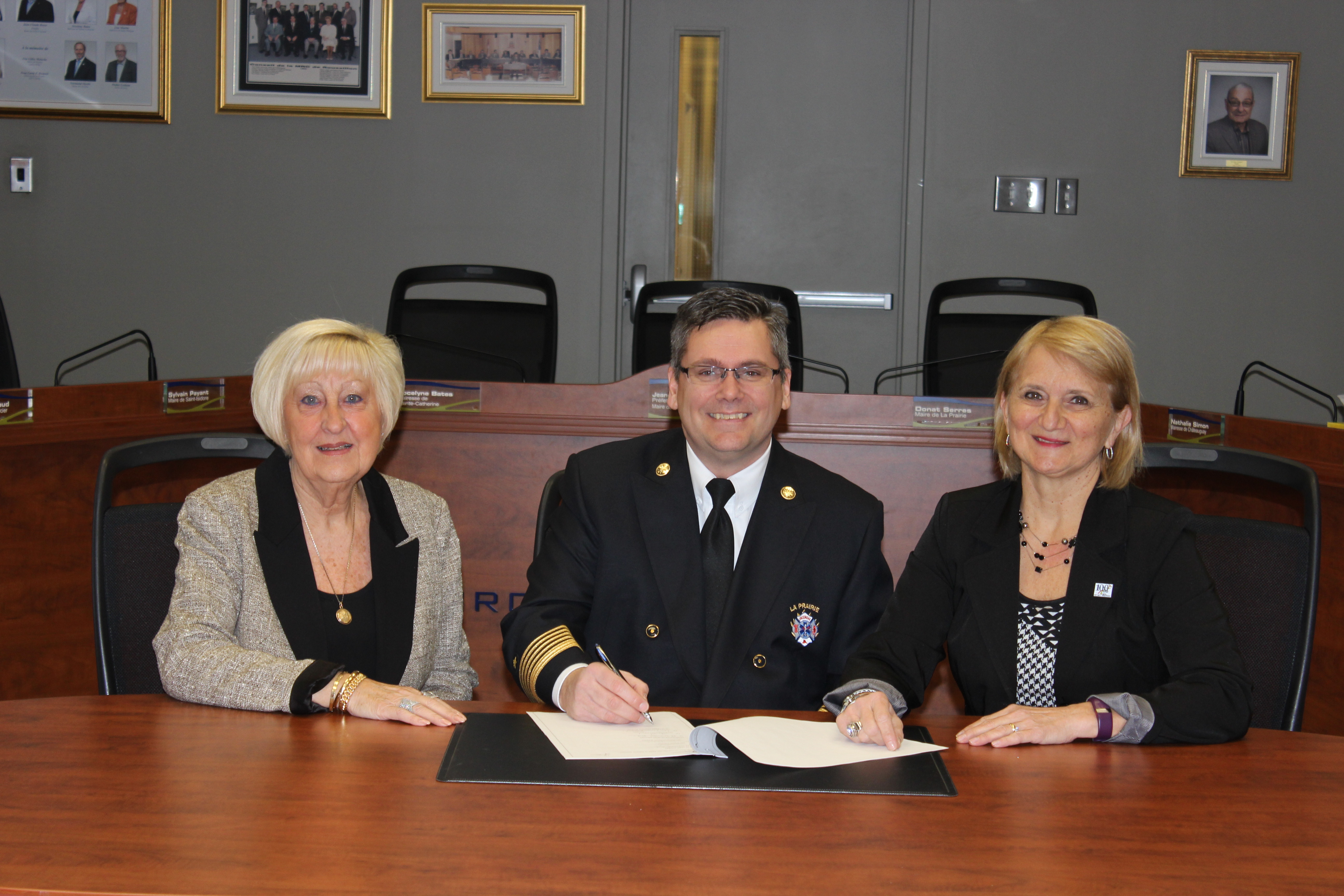 Saint-Mathieu et Saint-Philippe renouvellent leur entente avec les pompiers