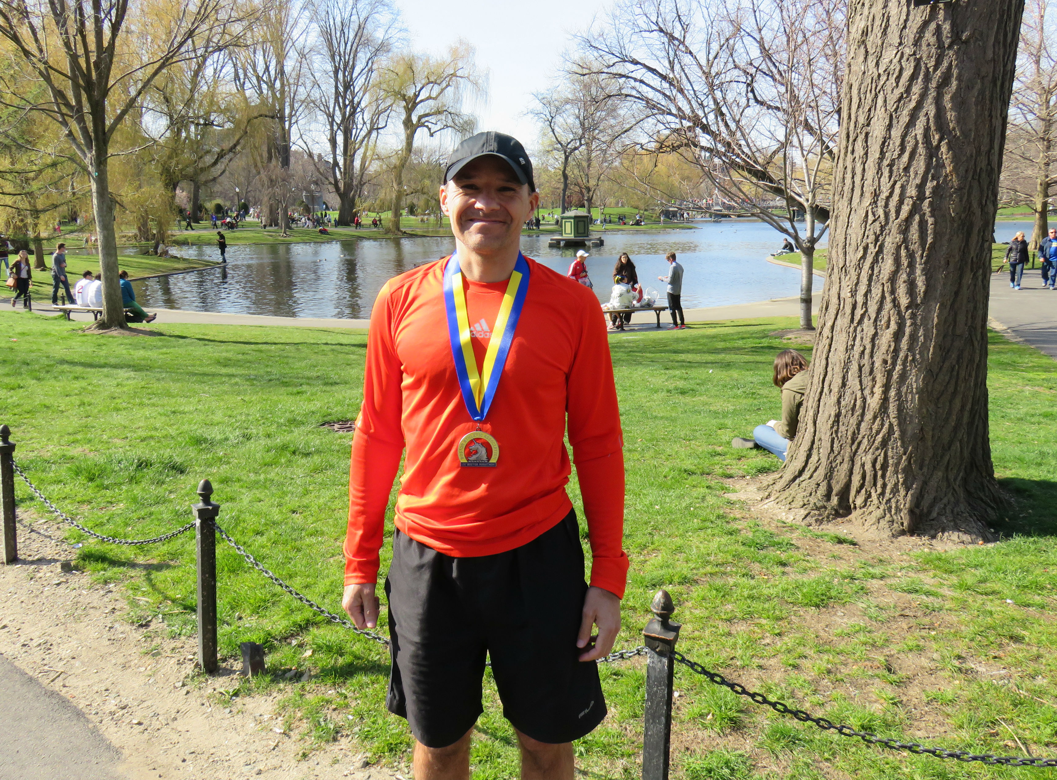 Un Laprairien au marathon de Boston
