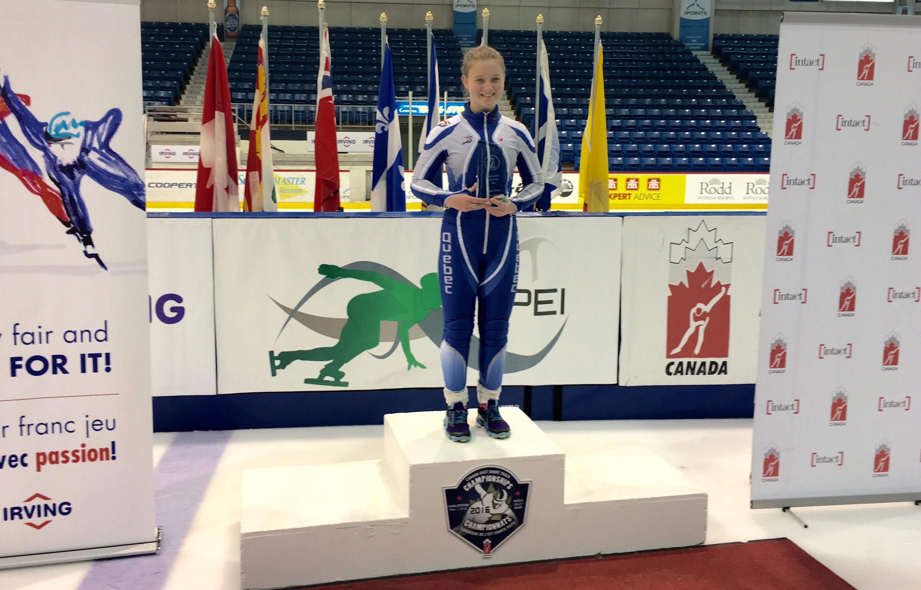 Patinage de vitesse : une Candiacoise remporte le Championnat canadien de l’Est