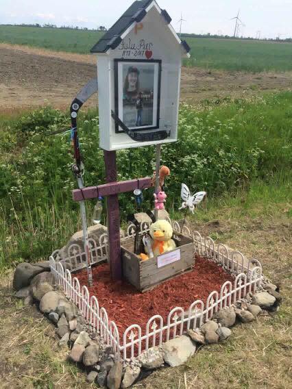 Un monument en souvenir de Julie-Pier Lefebvre