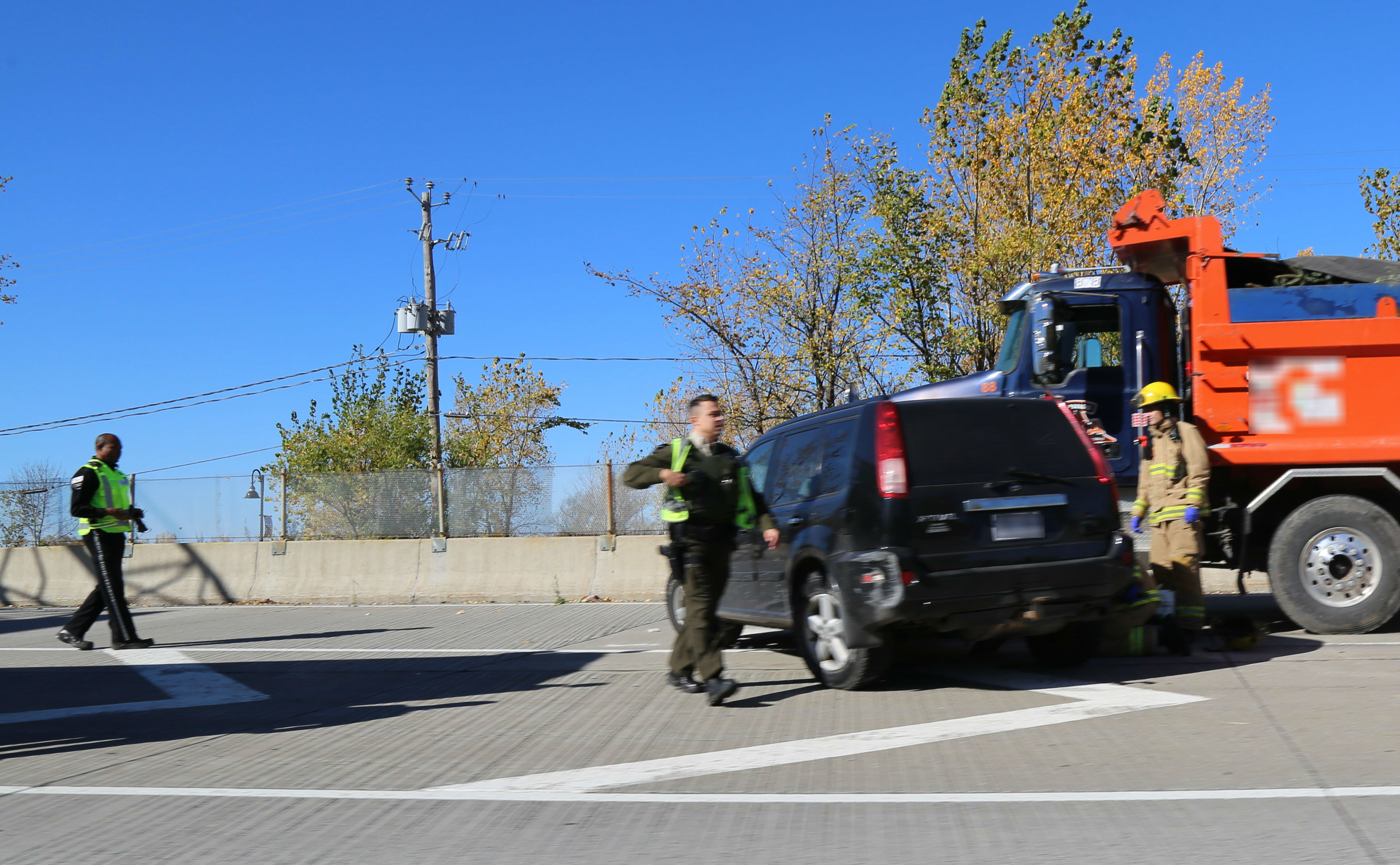 Accident sur la 15 Sud à La Prairie