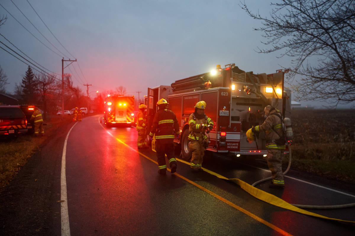 Incendie d’une maison à Saint-Constant
