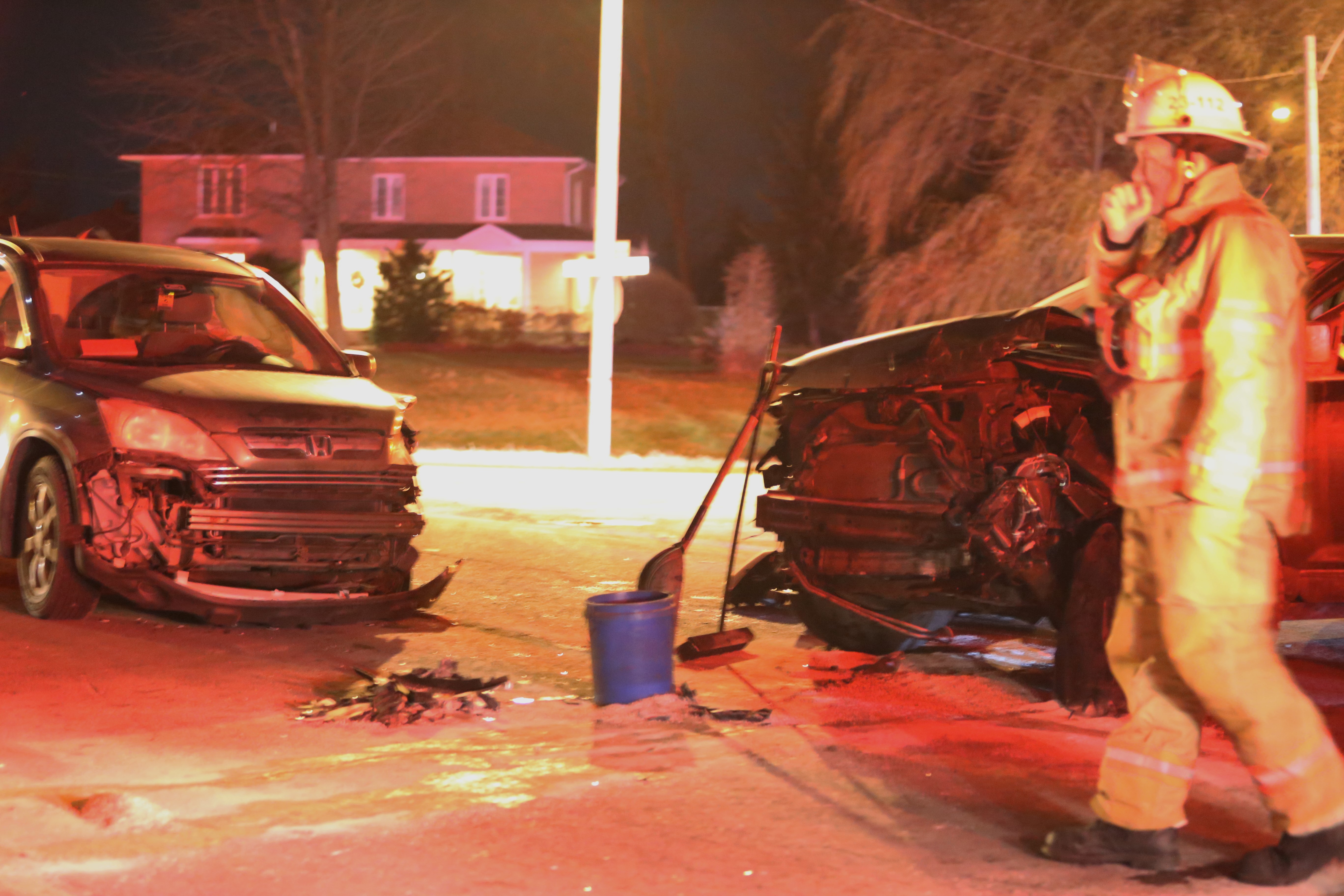 Accident: Face à face à Saint-Constant