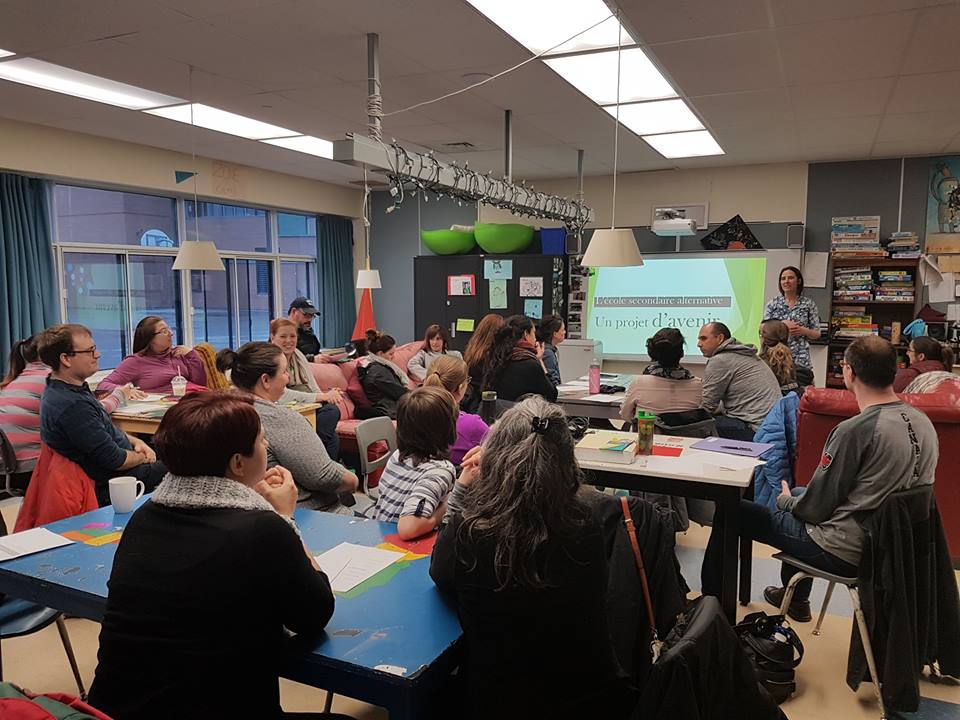 Mobilisation citoyenne autour d’un projet d’école secondaire alternative