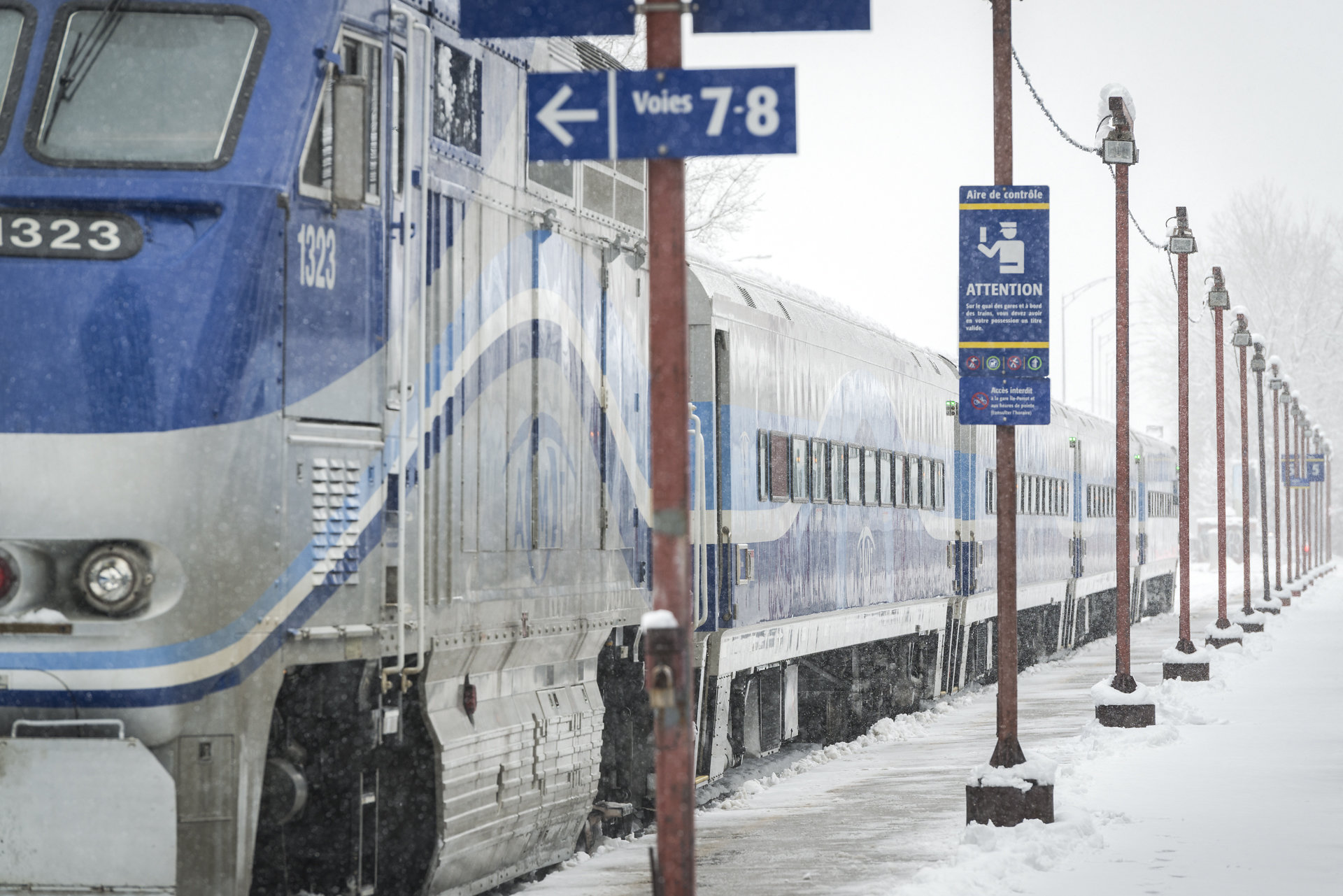 Toujours pas de service sur la ligne de train Candiac