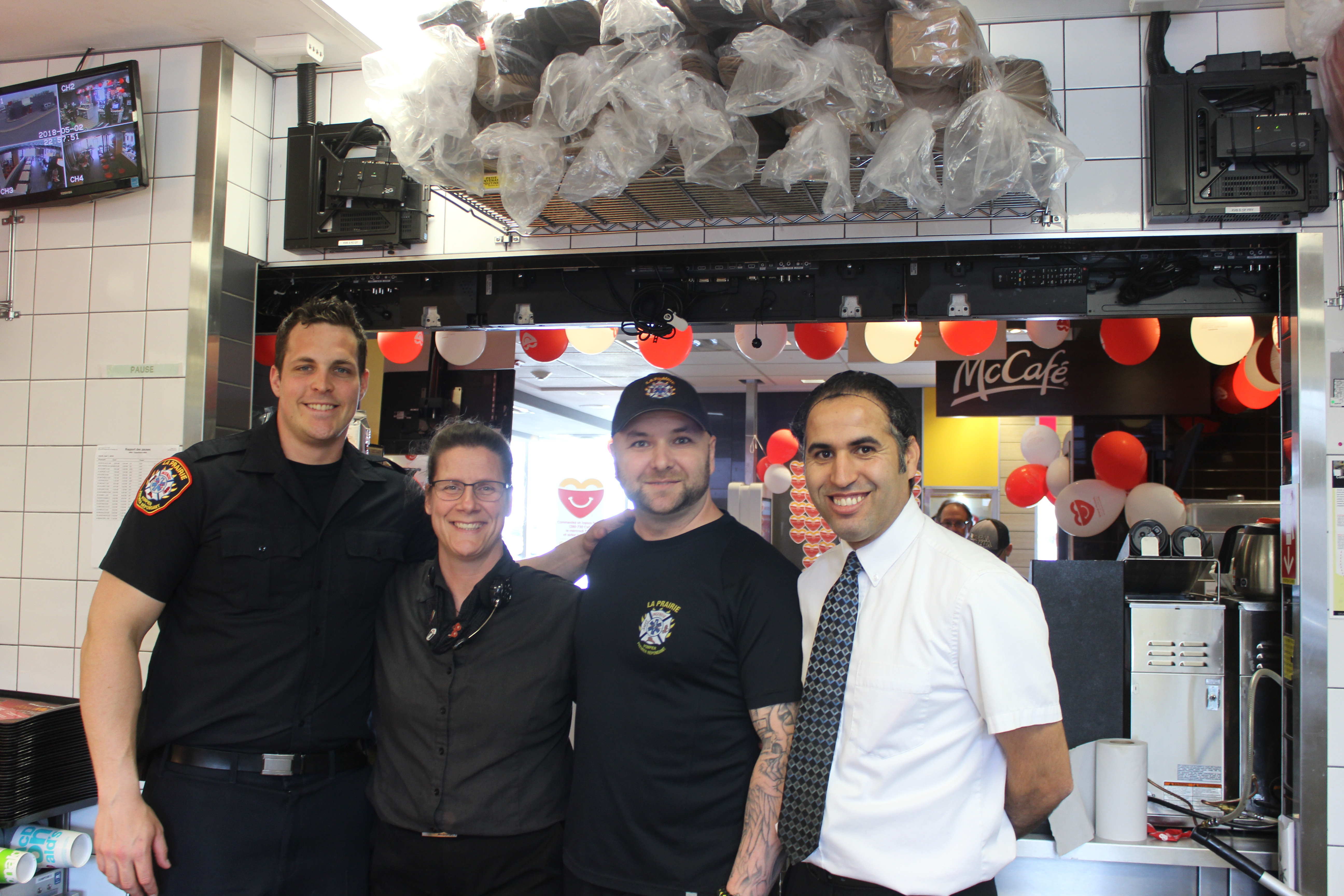 Les pompiers de La Prairie participent au Grand McDon