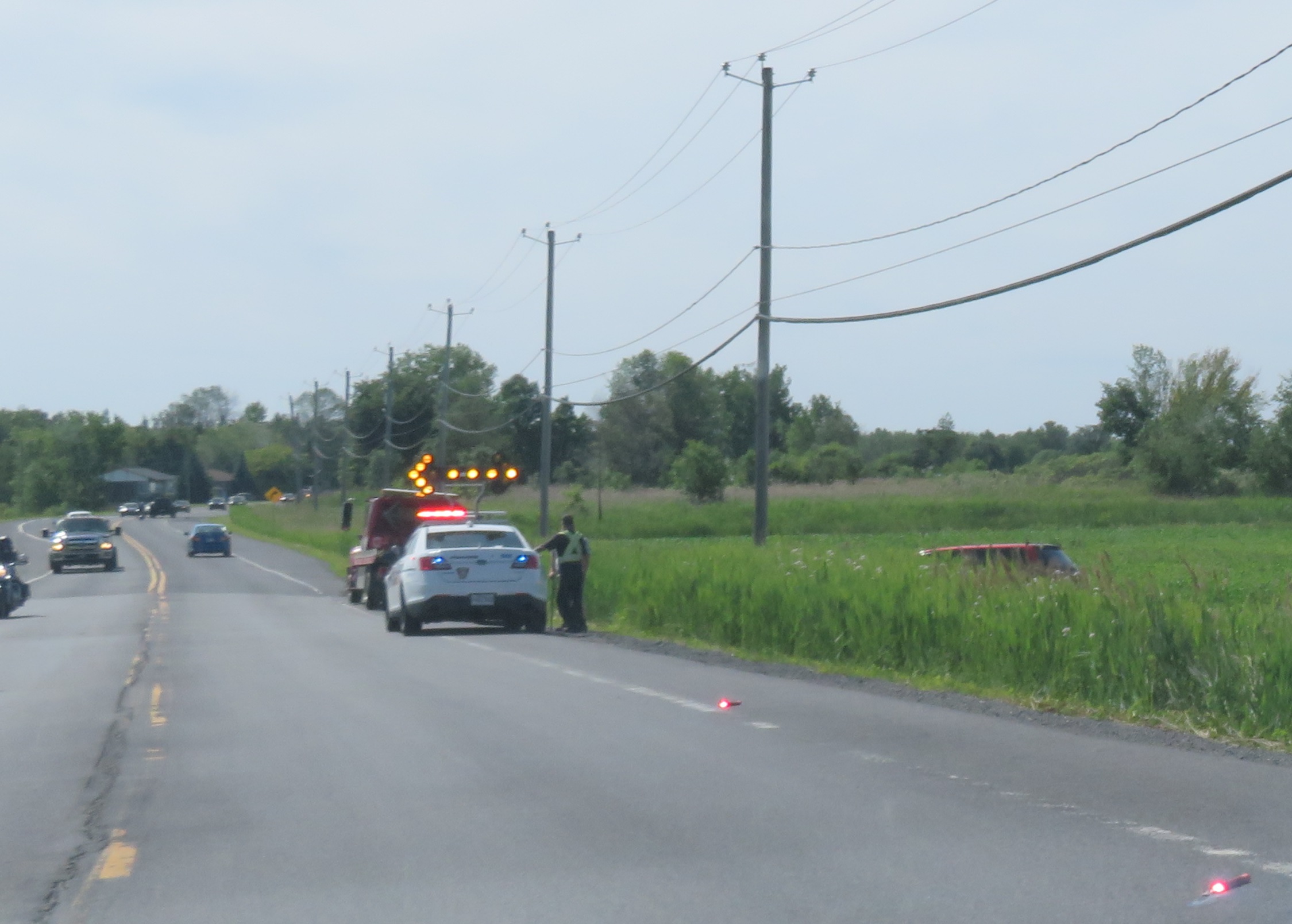 Sortie de route à La Prairie