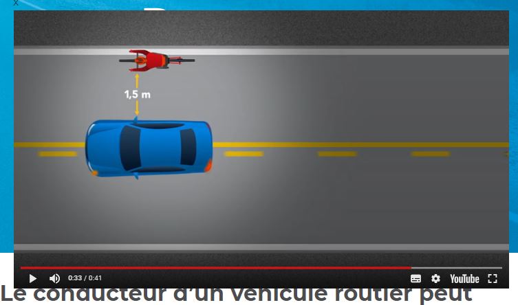 Comment dépasser un cycliste en présence d’une ligne continue